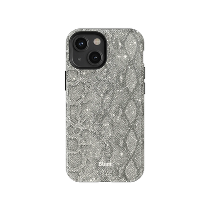 Silver Python iPhone Case