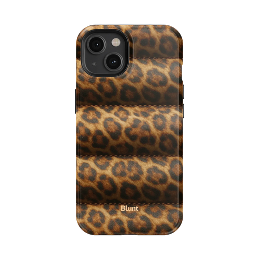 Cheetah Puffer iPhone Case