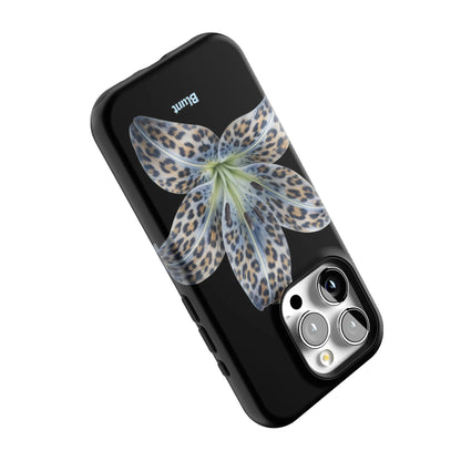 Blue-Leopard-Bloom-iphone-case-iPhone 15 Pro-4