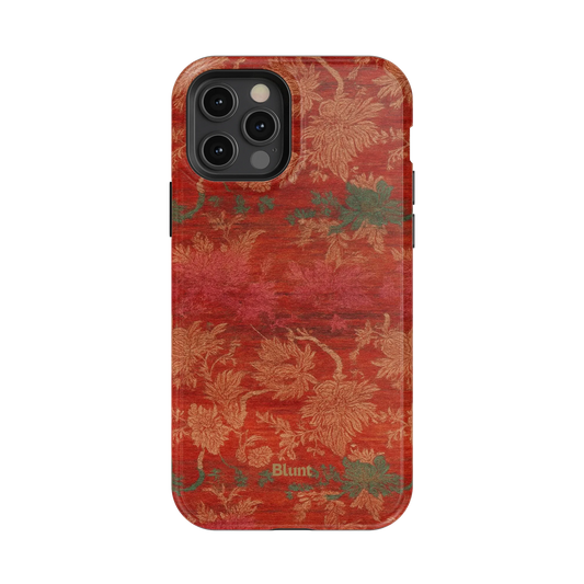 Crimson Tapestry iPhone Case