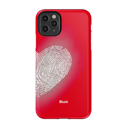 Heart Print Red iPhone Case