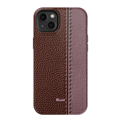 Maroon Grain iPhone Case