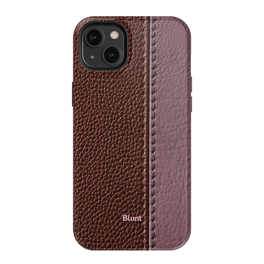 Maroon Grain iPhone Case