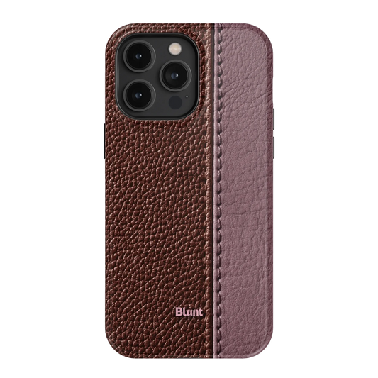 Maroon Grain iPhone Case