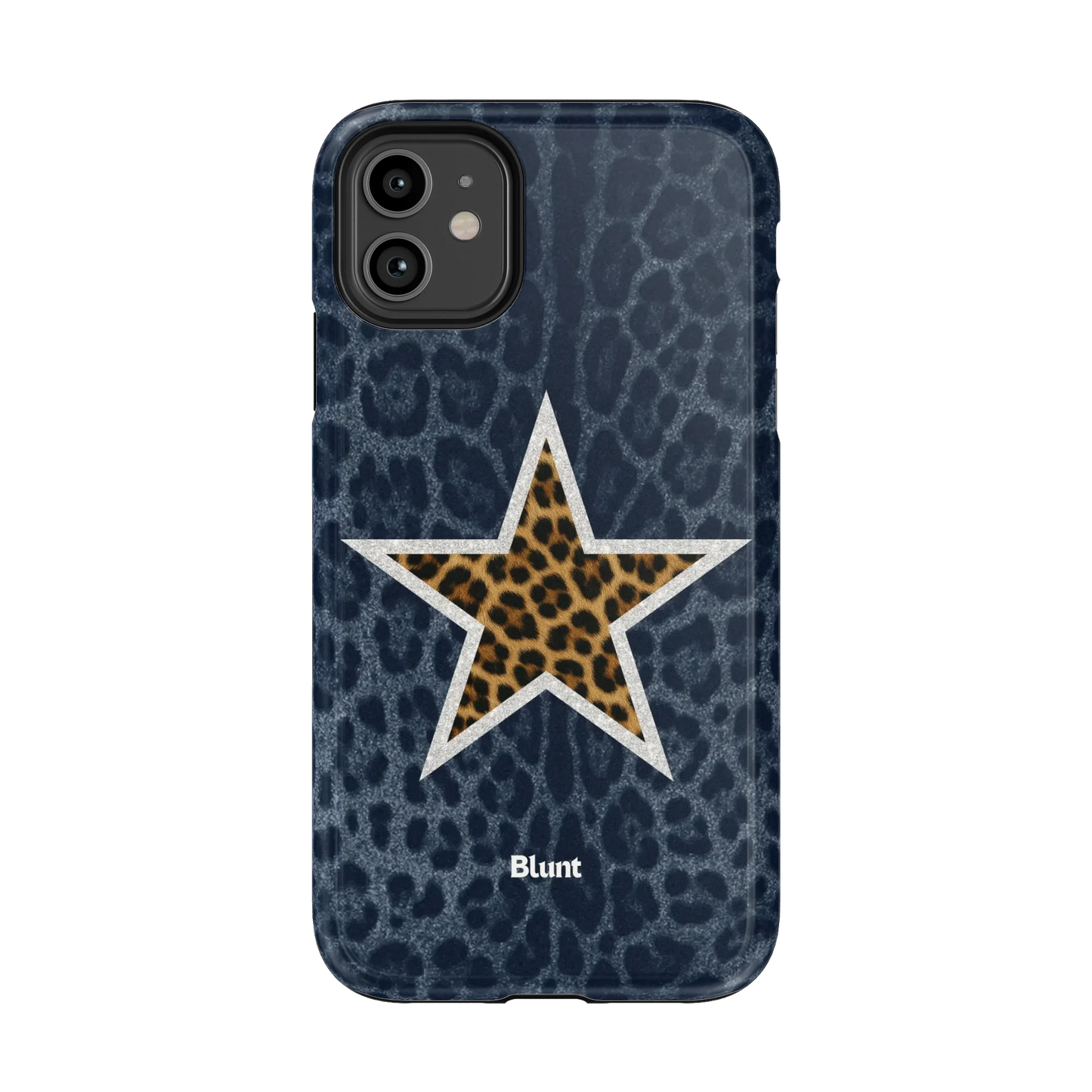 Denim Cheetah Star iPhone Case