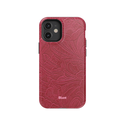 Mauve Leather iPhone Case