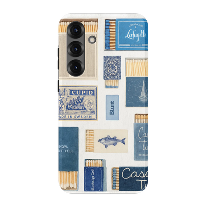 Teal flame Samsung Case