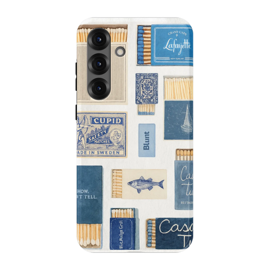 Teal flame Samsung Case