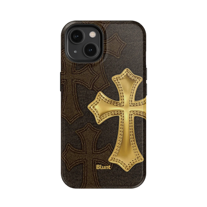 Gold Cross iPhone Case