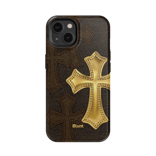 Gold Cross iPhone Case