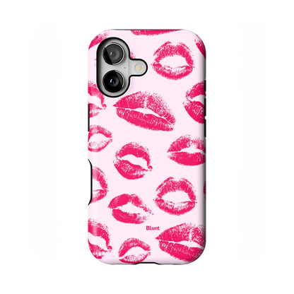 Kiss Me in Pink iPhone Case