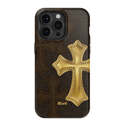 Gold Cross iPhone Case