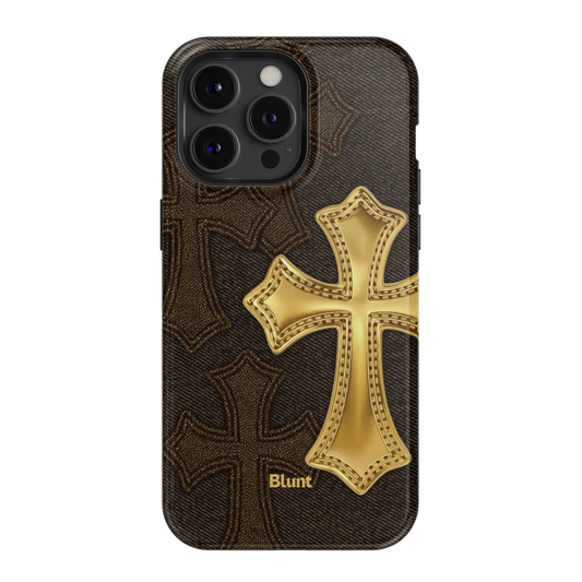 Gold Cross iPhone Case