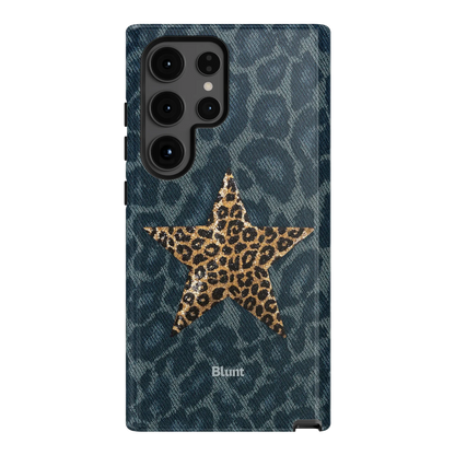 Denim Cheetah Samsung Case