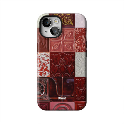 Checkered-Rouge-iphone-case-iPhone 14-1