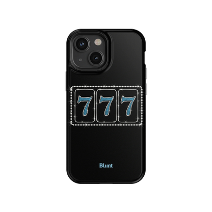 Blue Lucky 777 iPhone Case
