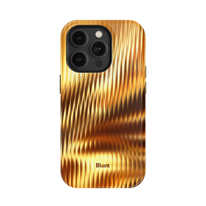 Golden Ripple iPhone Case