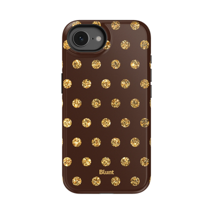 Gold Polka iPhone Case