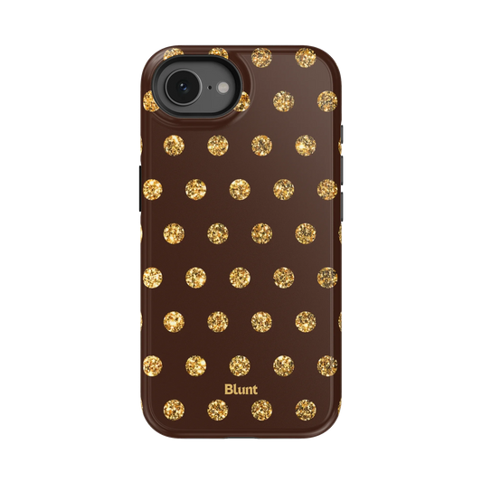 Gold Polka iPhone Case