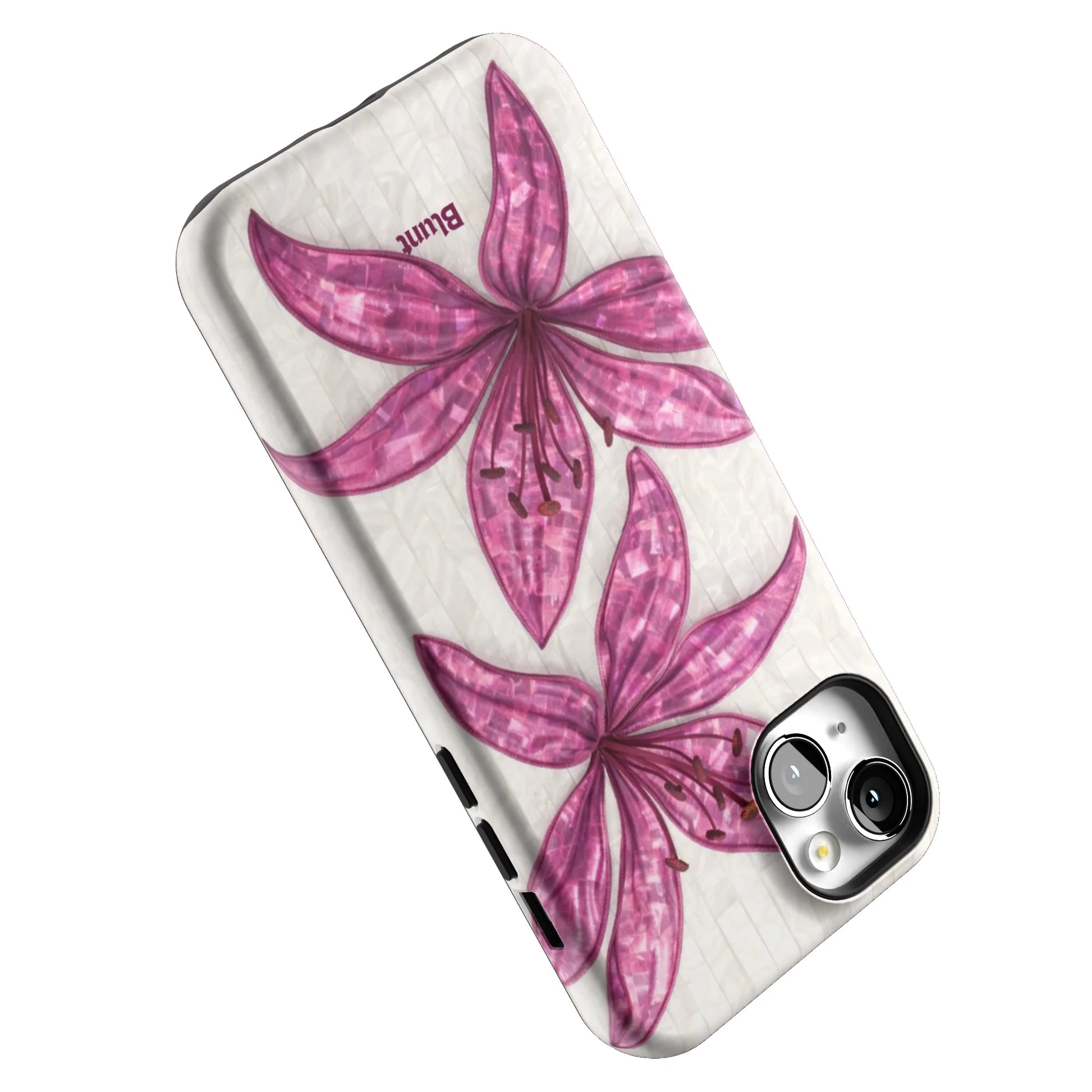 Purple-Floral-Luster-iphone-case-iPhone 14 Plus-4