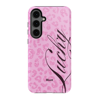 Pink Cheetah Lucky Samsung Case