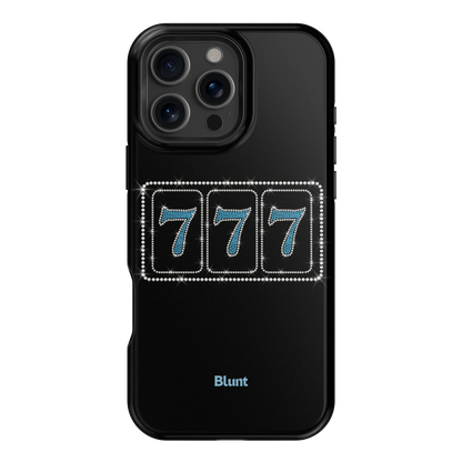Blue Lucky 777 iPhone Case