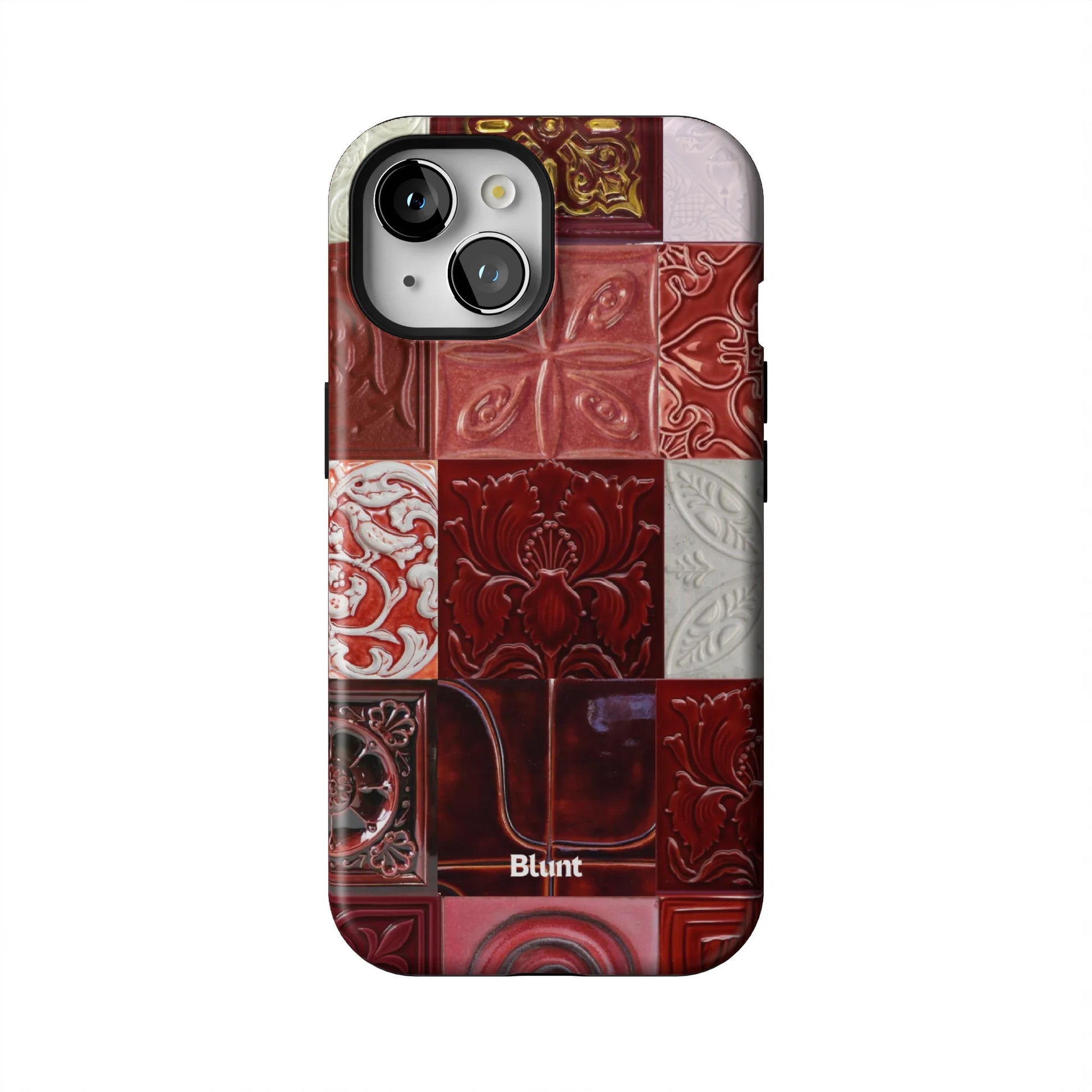 Checkered-Rouge-iphone-case-iPhone 15-1