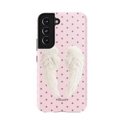 Pink Polka Wing Samsung Case