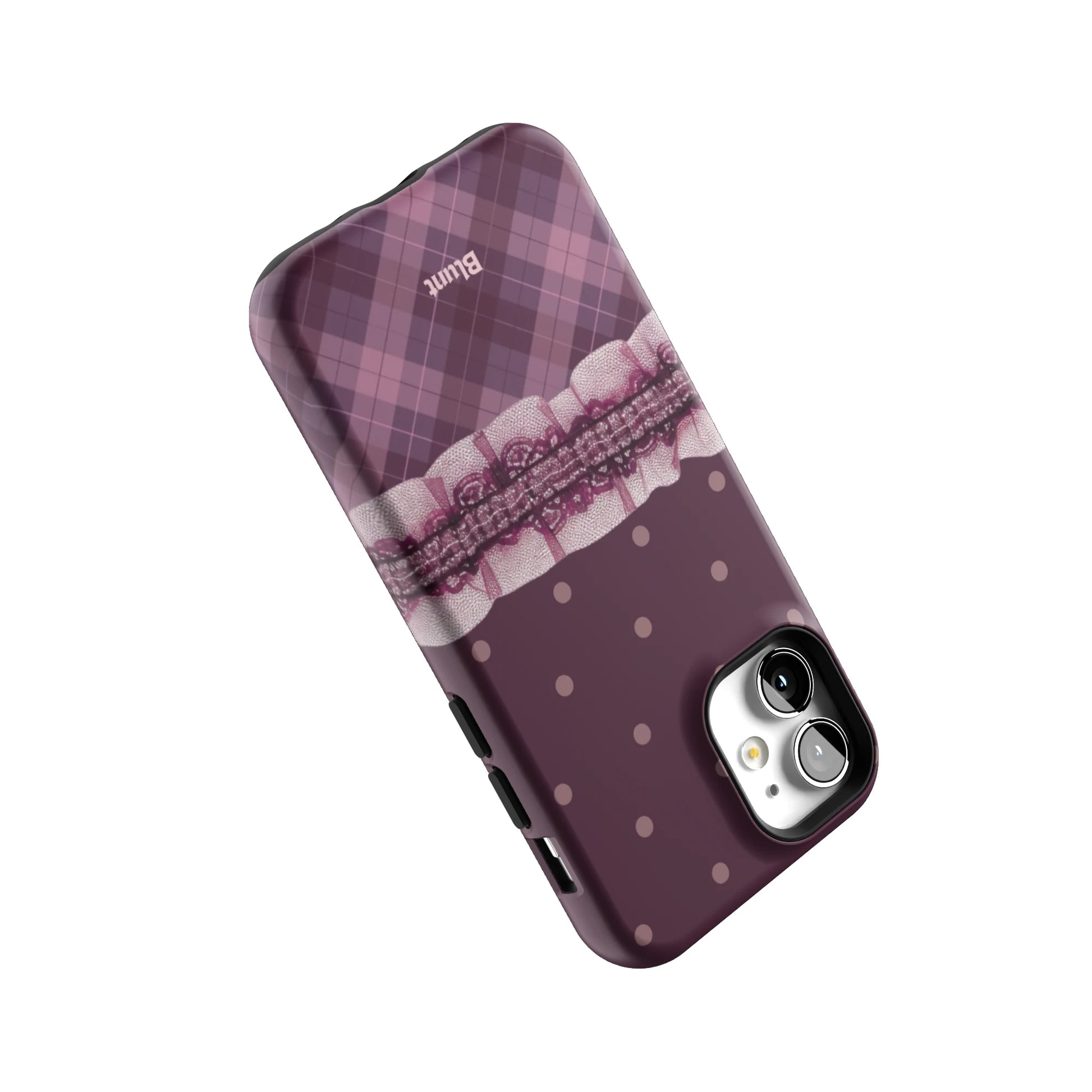 Lilac-Lattice-iphone-case-iPhone 12 Mini-4