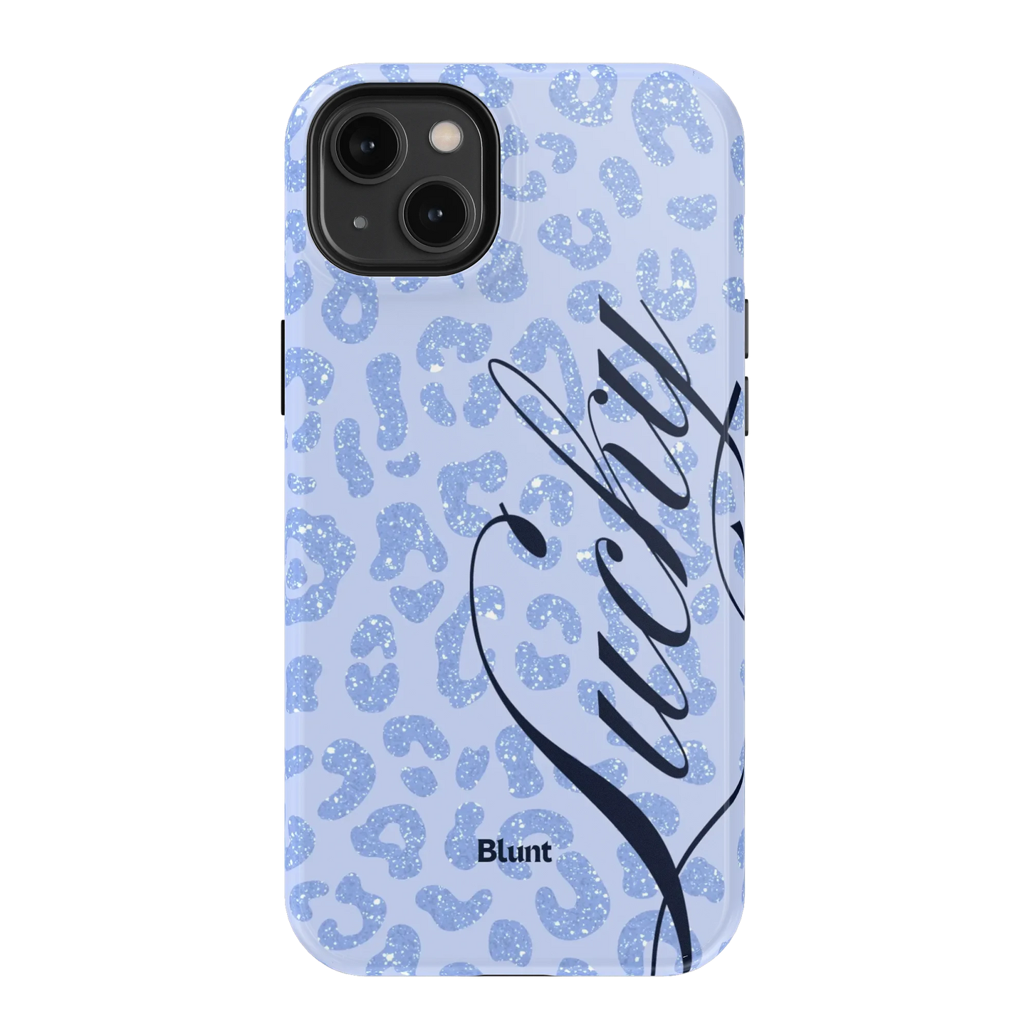 Blue Cheetah Lucky iPhone Case