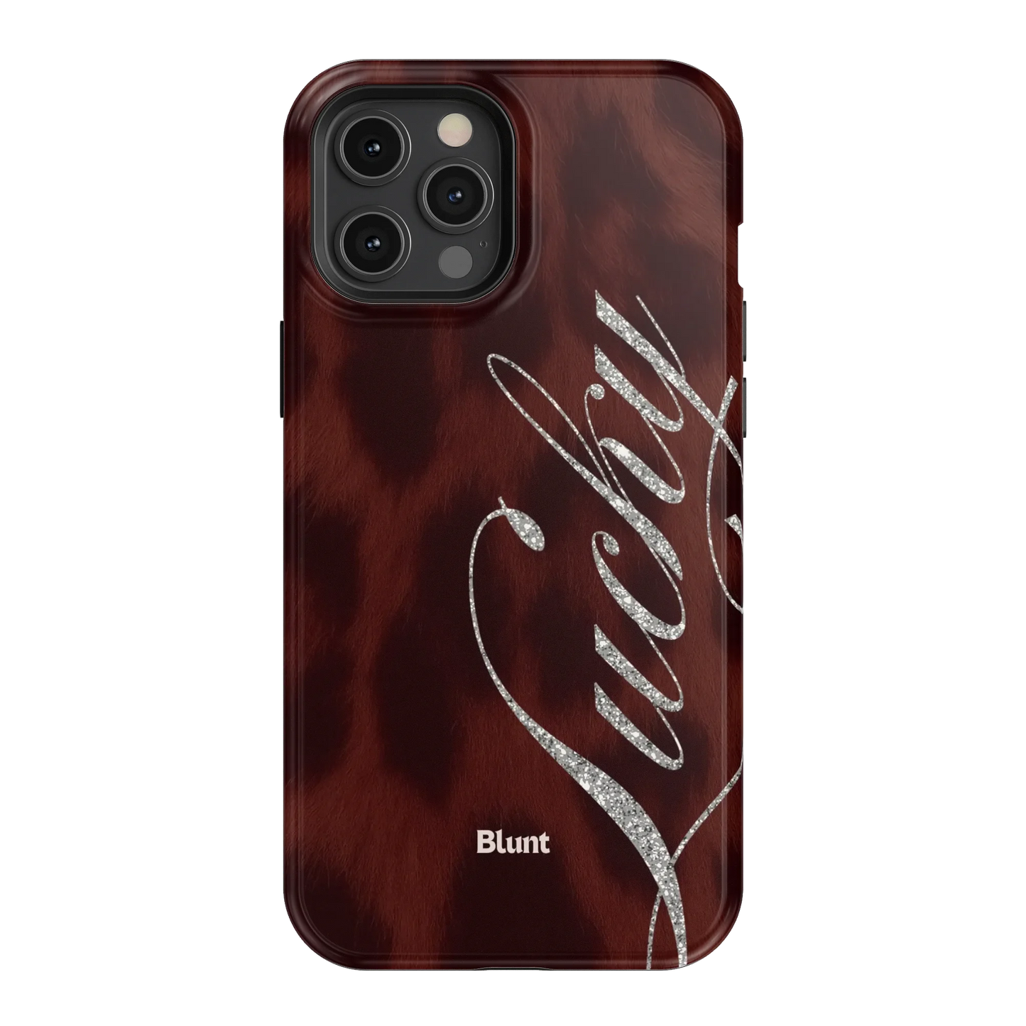 Brown Cheetah Lucky iPhone Case