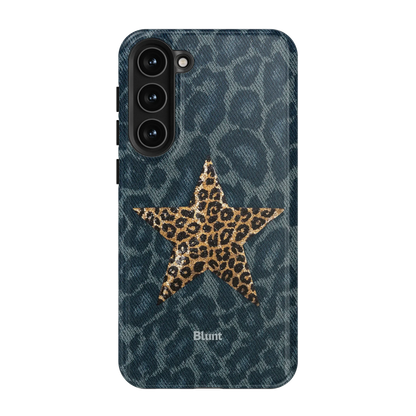 Denim Cheetah Samsung Case
