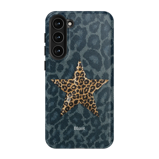 Denim Cheetah Samsung Case