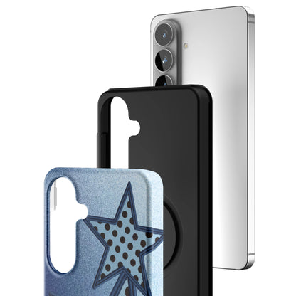 Blue-Polka-Star-samsung-case-Galaxy S26 Plus-3