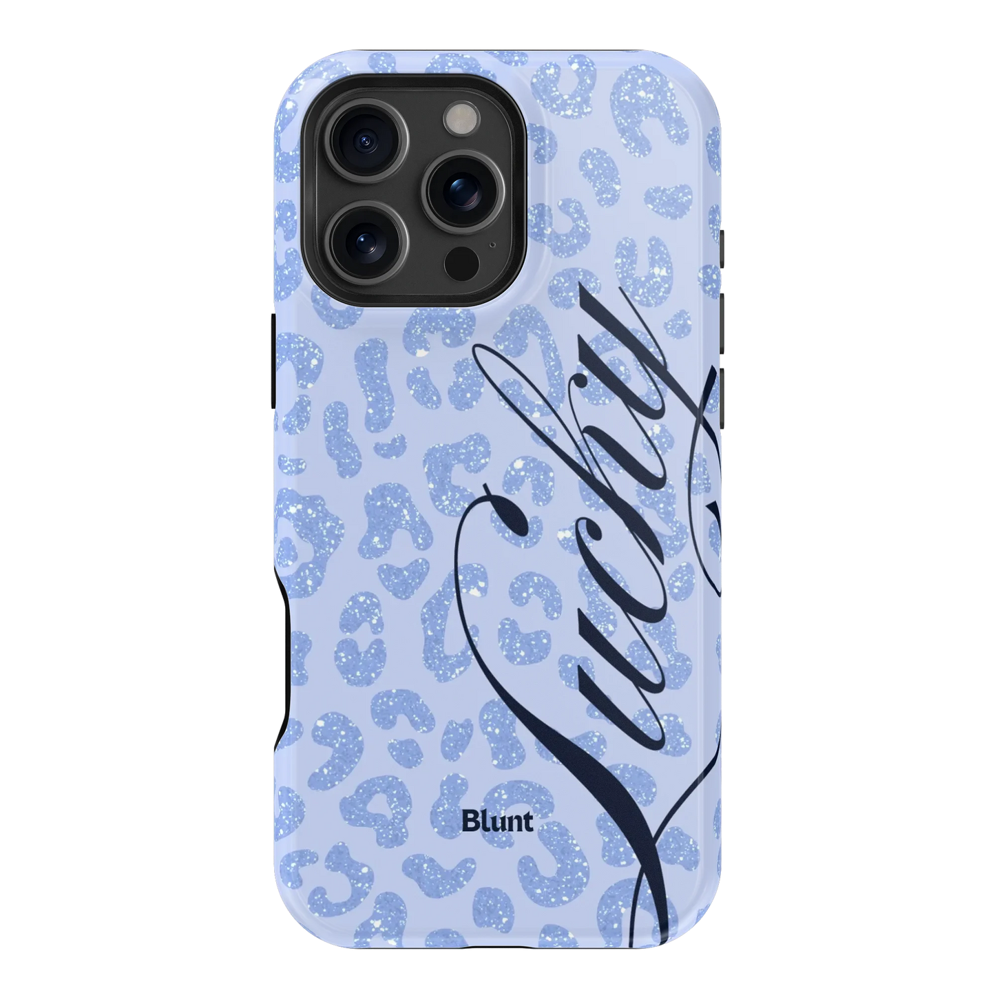 Blue Cheetah Lucky iPhone Case