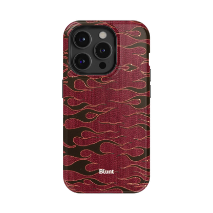 Crimson Fire iPhone Case