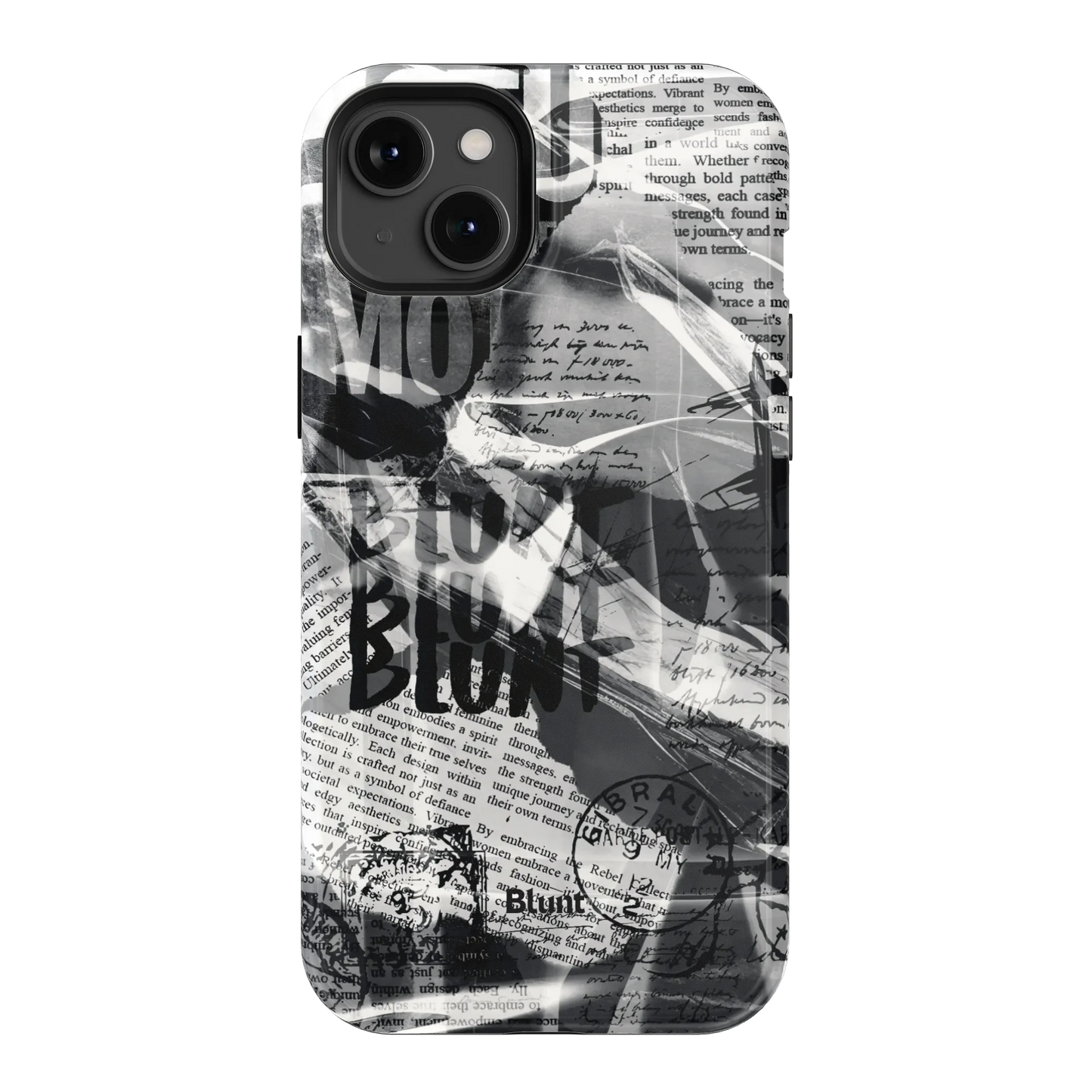 Black Love Letter iPhone Case