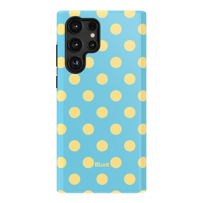 Blue Butter Polka Samsung Case