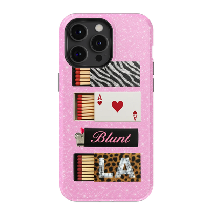 Baby Pink Match iPhone Case