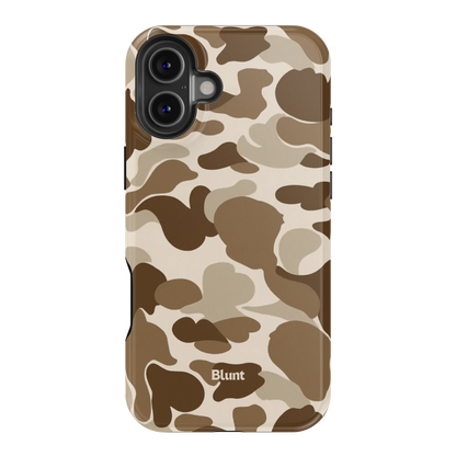 Brown Camo iPhone Case