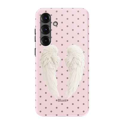 Pink Polka Wing Samsung Case