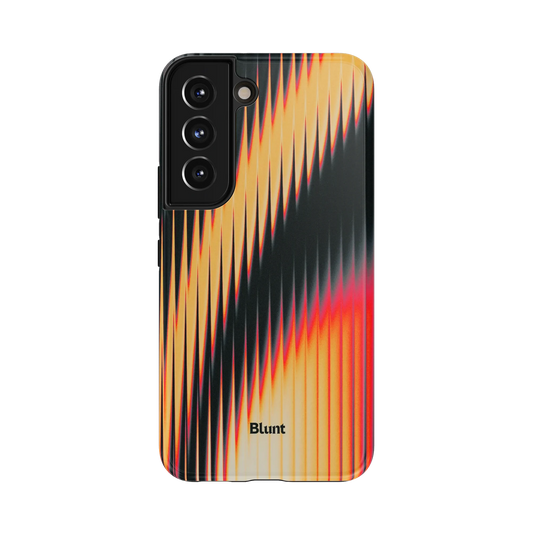 Honey Glint Samsung Case: textured gold hues blending into black in a gradient pattern