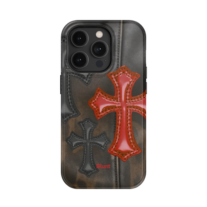 Leather Crosses iPhone Case
