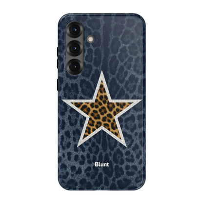 Denim Cheetah Star Samsung Case