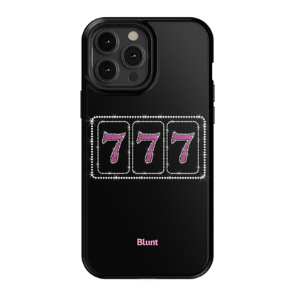 Pink Lucky 777 iPhone Case