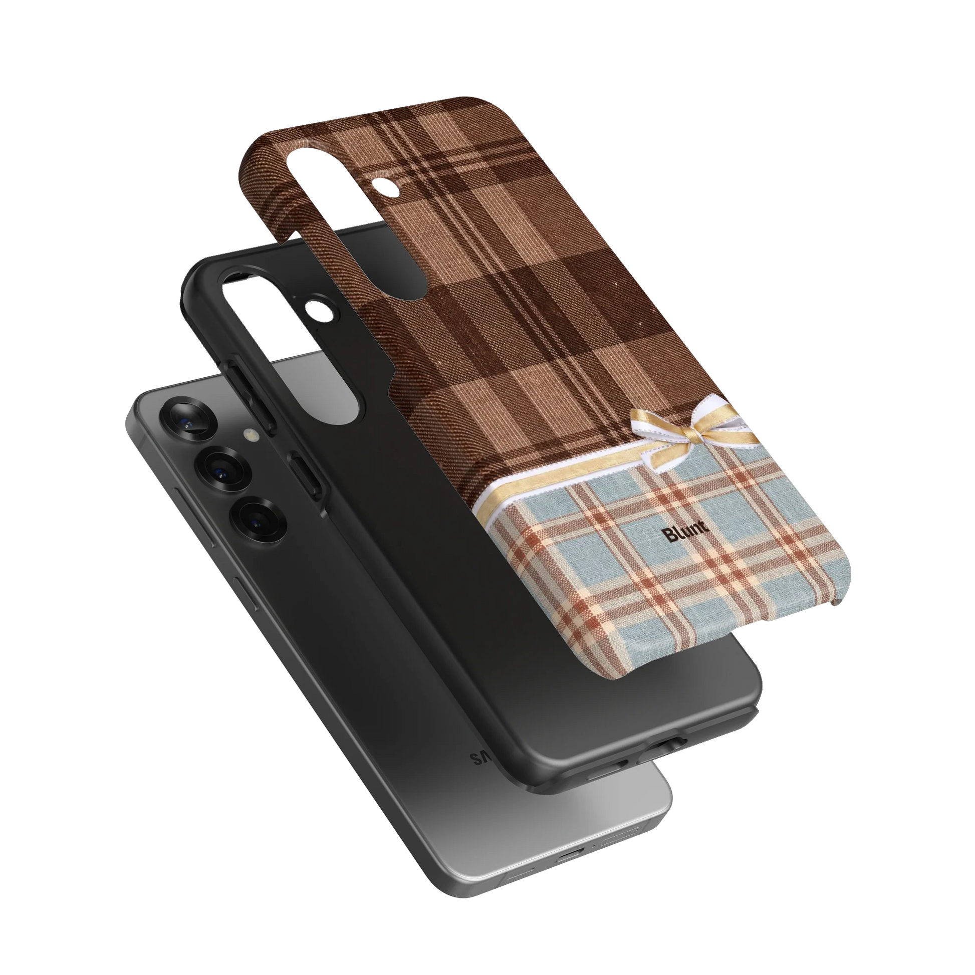 Mocha-Plaid-samsung-case-S25 Plus-3