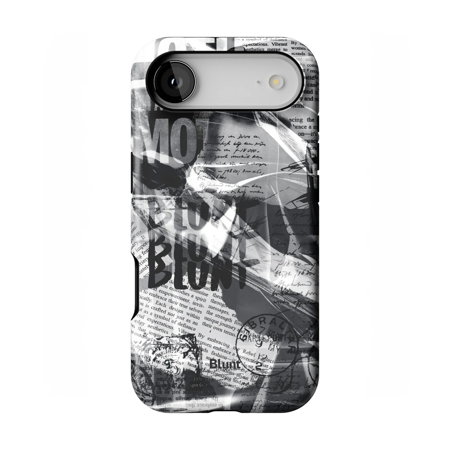 Black Love Letter iPhone Case