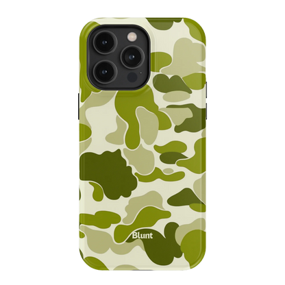 Lime Camo iPhone Case