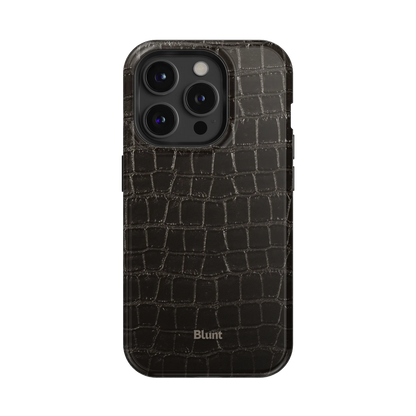 Onyx Croc iPhone Case