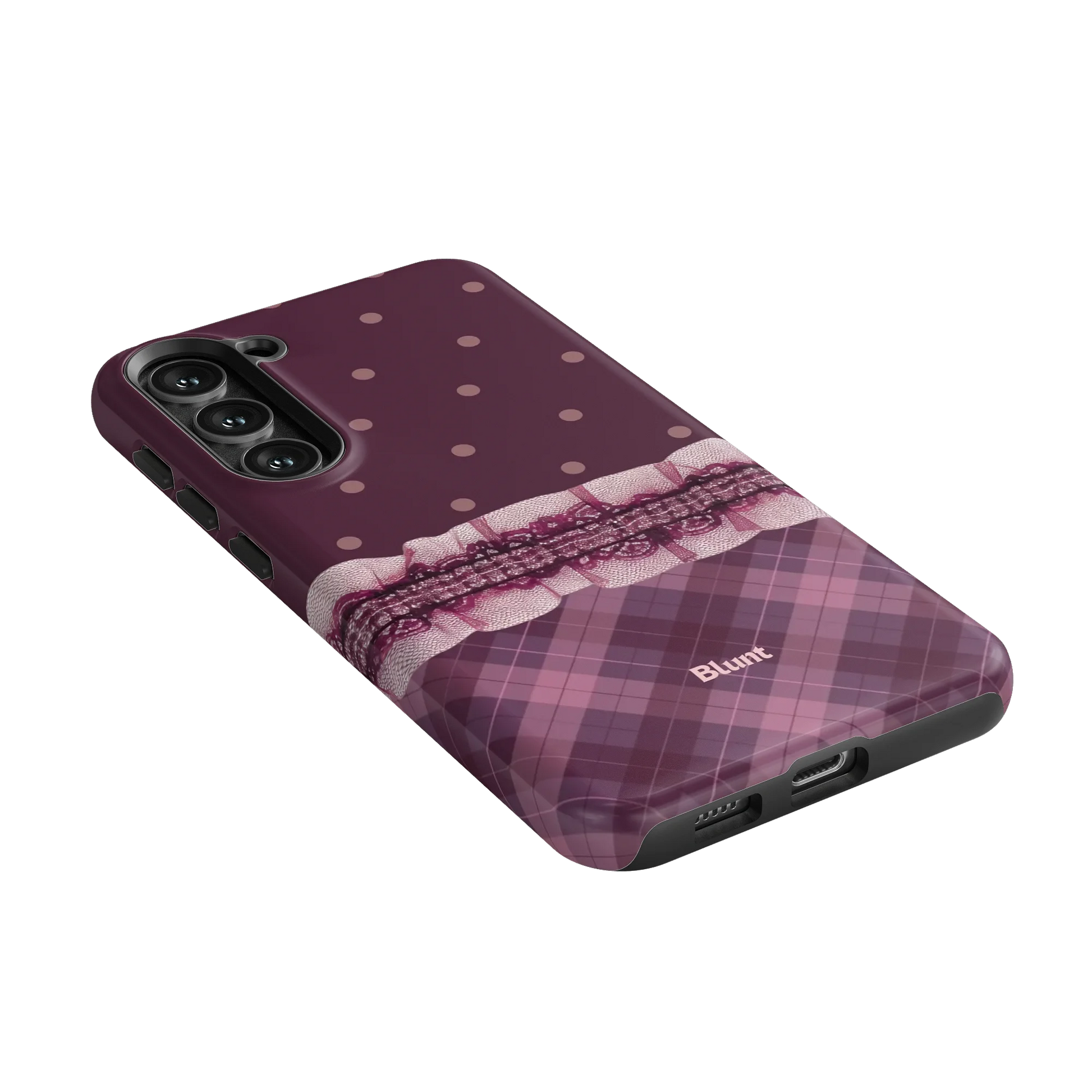 Lilac-Lattice-samsung-case-S23 Plus-2